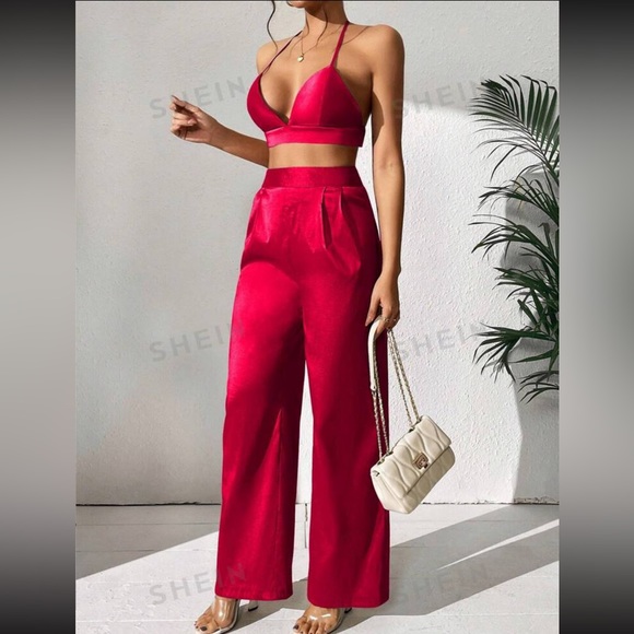 Red two piece co-ord set - Picture 5 of 6